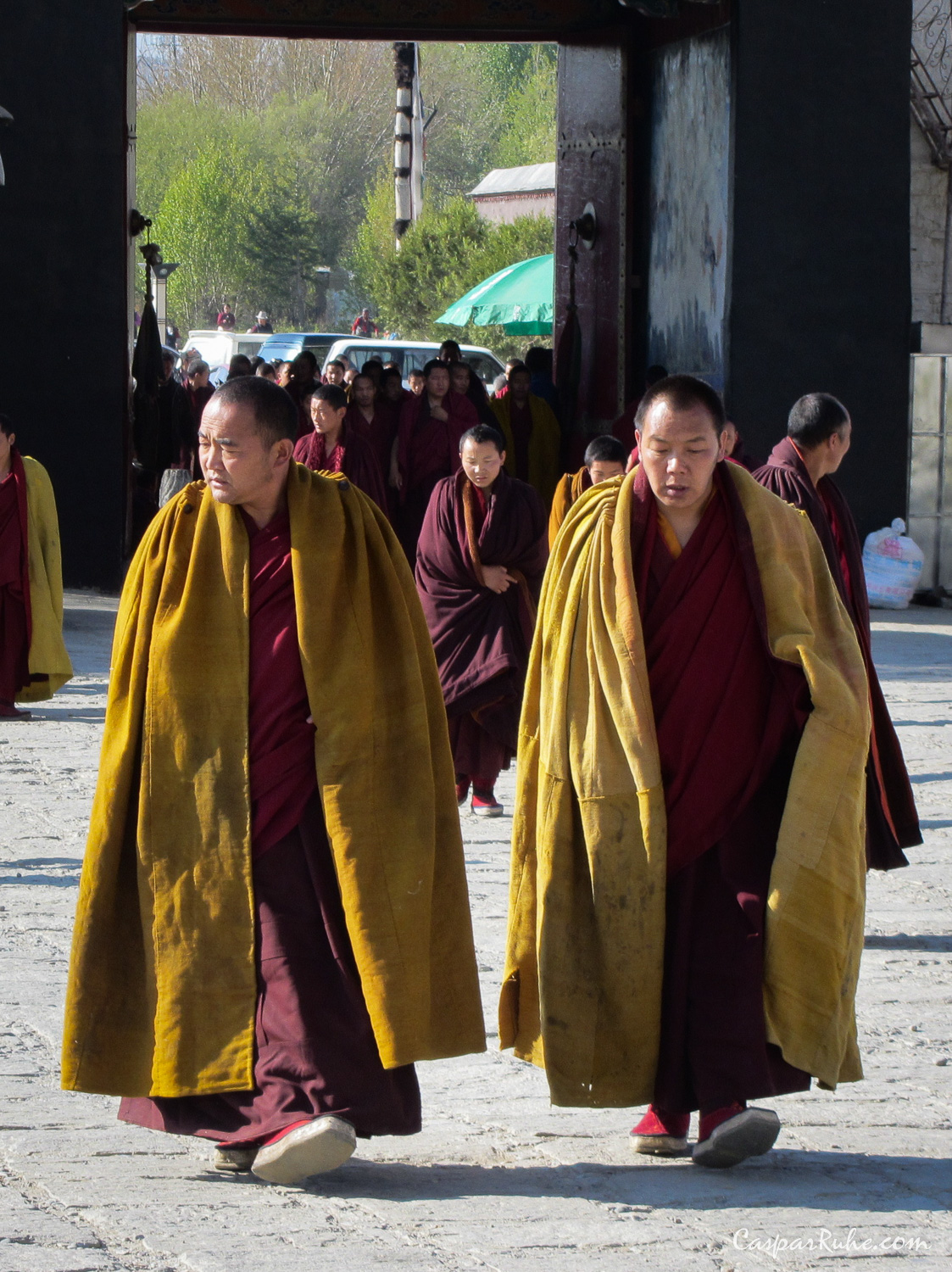 Monks at Tashilhunpo Monastery